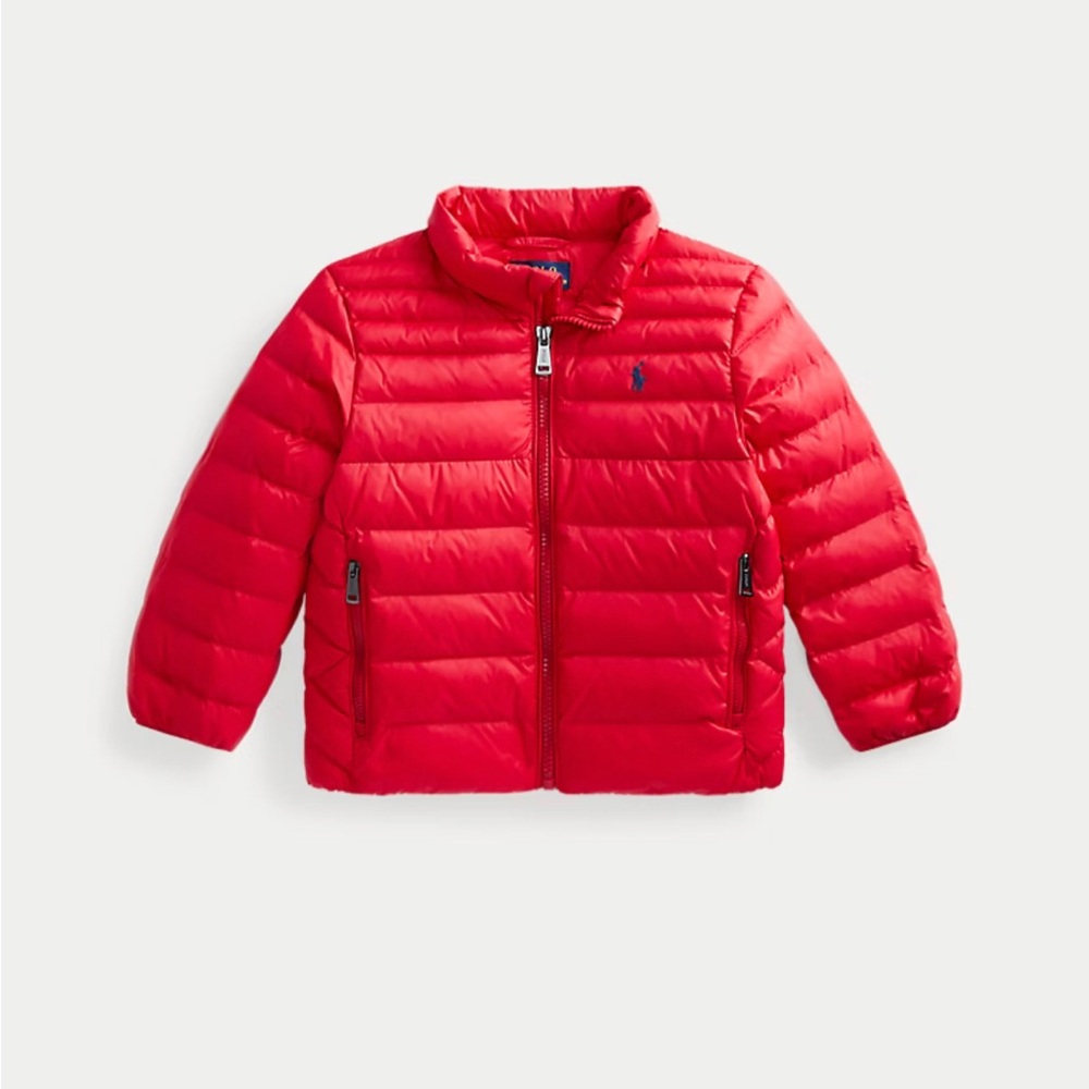 Polo Ralph Lauren Water-Repellent Packable Puffer Red Jacket Boy’s Size 6